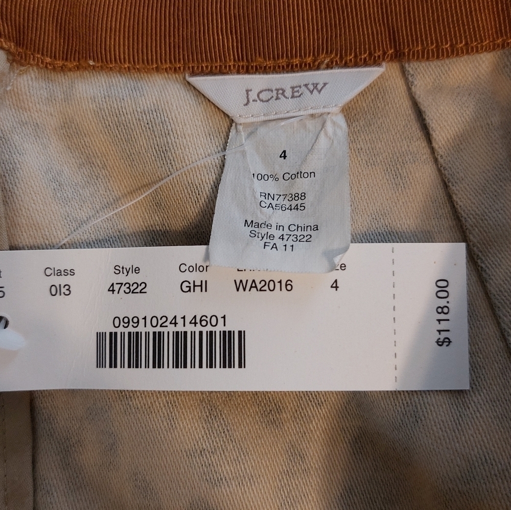 J. Crew Animal Print Side Zip Pencil Skirt- size 4 - Picture 7 of 8